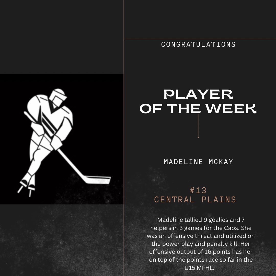 Manitoba Female Hockey League - U15 AAA tweet media