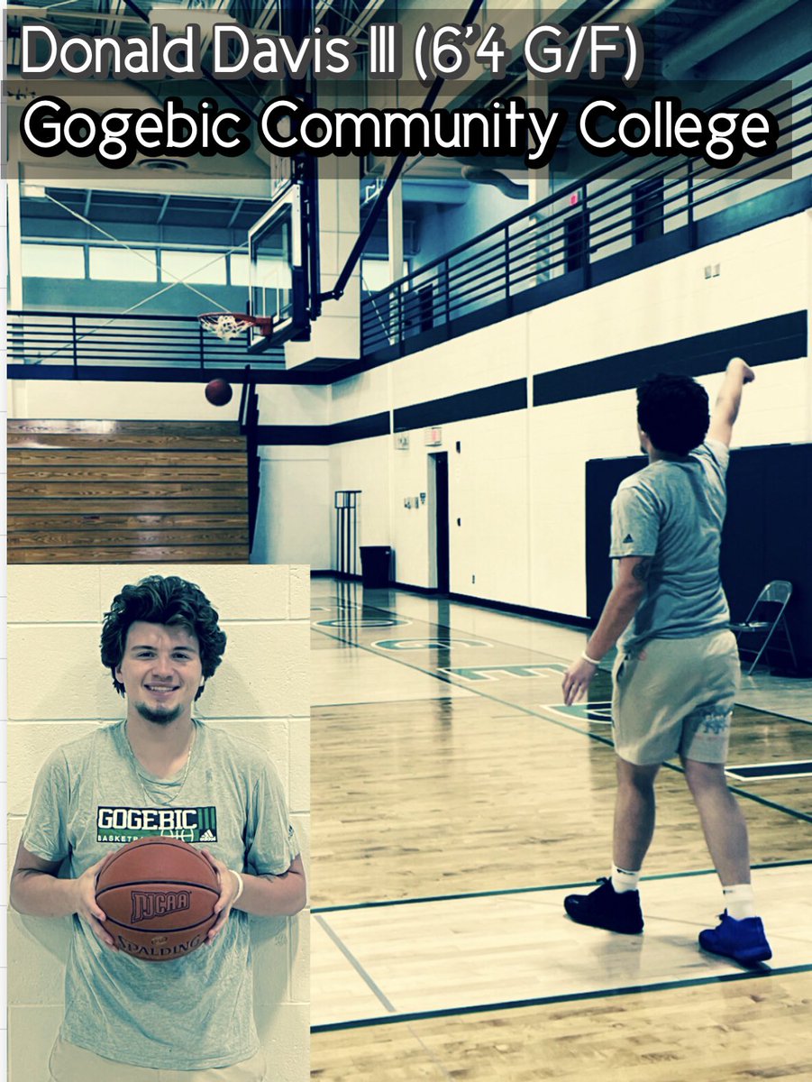 In his first game action <a href="/DonaldDavisIII/">Donald Davis III</a> put up 10pt 10reb 7ast in the <a href="/GogebicCollege/">Gogebic Comm College</a> intra squad White vs Green game. Great JUCO transfer target for next season!

<a href="/JoshPickens/">Josh Pickens</a>  <a href="/CoachWhite0/">Garrett White</a> <a href="/RBlakeC_34/">Blake</a> <a href="/mattbolton34/">Matt Bolton</a> <a href="/coachmatthewj/">Matthew Johnson</a> <a href="/CoachGibbons97/">Carl Gibbons</a> <a href="/CoachZ0/">Alphonso Howlett</a>