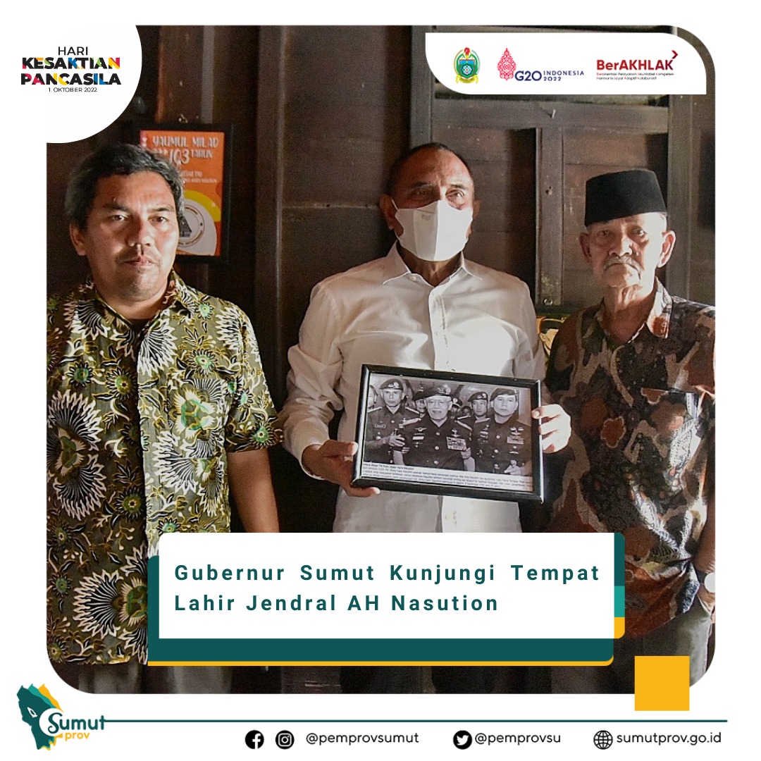 pemprovsu's tweet photo. Gubernur Sumut @RahmayadiEdy Kunjungi Tempat Lahir Jendral AH Nasution
sumber: https://t.co/SCXgNFGfuG
@kemendagri @ijeck09
#Kunjungan #TempatLahir #PahlawanNasional #AHNasution #SumutBermartabat #SumateraUtara #SumutSmartProvince #EdyRahmayadi #Ijeck https://t.co/OfSM5lsjYc