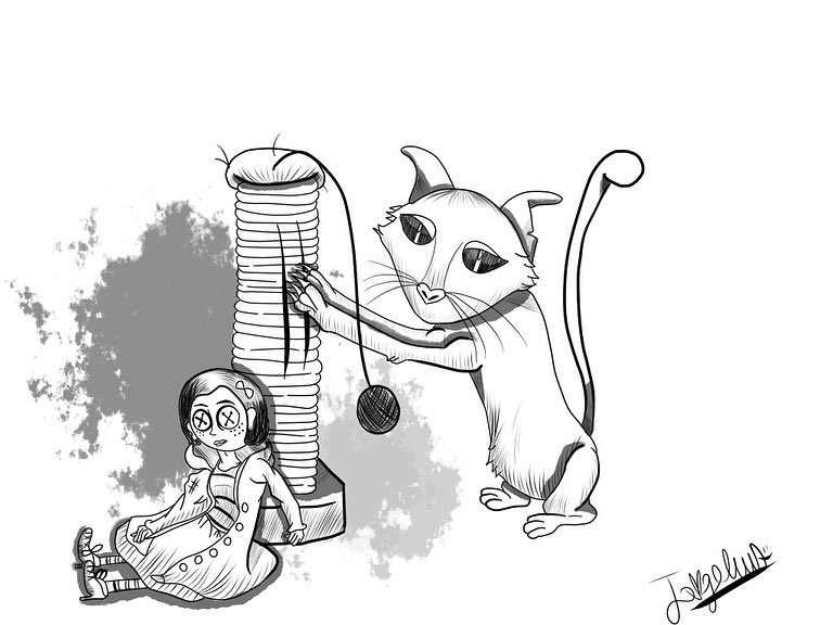 ArtTecolootitos's tweet photo. 🎃Día 18 - inktober (raspar) un felino descubriendo los secretos
#halloween #inktober2022 #inktober #diseño #ilustracion #tinta #acromatico #dibujodigital #painttoolsai #ilustration #design #color #ink #acromatic
#coraline #gato #laikastudios #rascadorparagatos #raspar https://t.co/rmJTM9Z55A