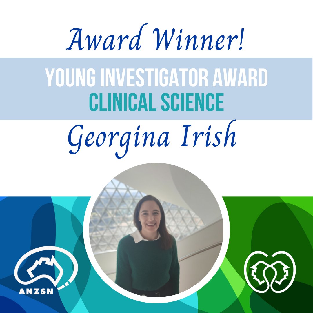 ANZSN (@anzsn) on Twitter photo Congratulations to Georgina Irish for receiving the Young Investigator Award – Clinical Science for her work Should I have a transplant? Using flexible parametric models to predict survival after kidney transplant waitlisting, awarded today at @anzsasm
<a href="/GeorginaIrish/">Georgina L. Irish</a> Congratulations to Georgina Irish for receiving the Young Investigator Award – Clinical Science for her work Should I have a transplant? Using flexible parametric models to predict survival after kidney transplant waitlisting, awarded today at @anzsasm
<a href="/GeorginaIrish/">Georgina L. Irish</a>