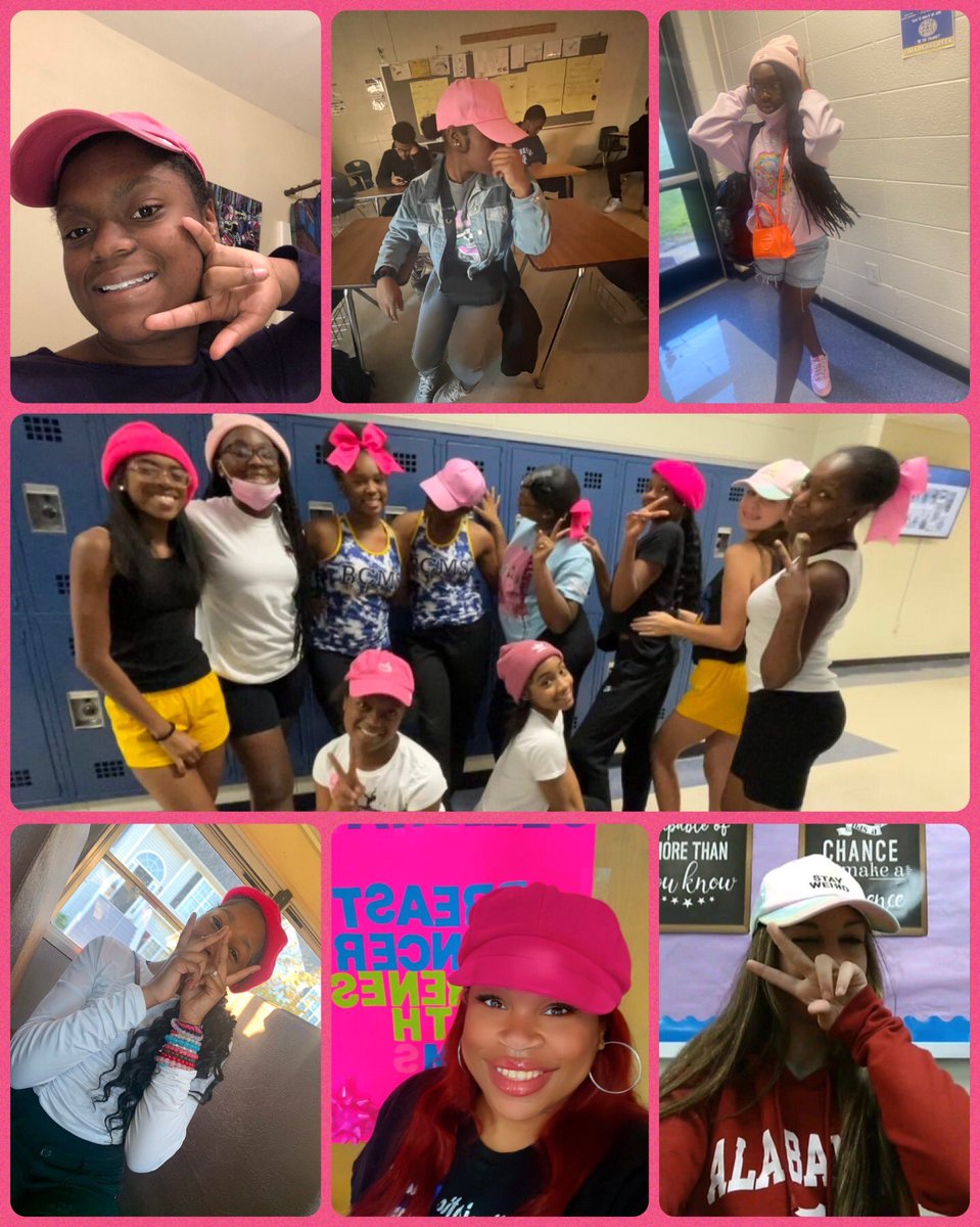 BCMSCheer_Dance's tweet photo. #TopHatTuesday with the @BCMSCheer_Dance for our #ThinkPinkWeek with @BearCreek_PBIS ! #PawsForPBIS #AllBearCreek @BearCreekMS ๐ฏ๐๐๐ https://t.co/VdxKj8Wc2Q
