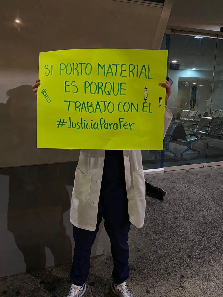Dra_danirg's tweet image. Hoy los MIPS del  Hospital 1 de Octubre decidieron suspender su labor por apoyo a Fer un MIP que fue detenido por policías federales de la instalación y llevado al MP por encontrar material en su mochila, mismo que se utiliza en el Hospital #JusticiaParaFer #MedicosInternos