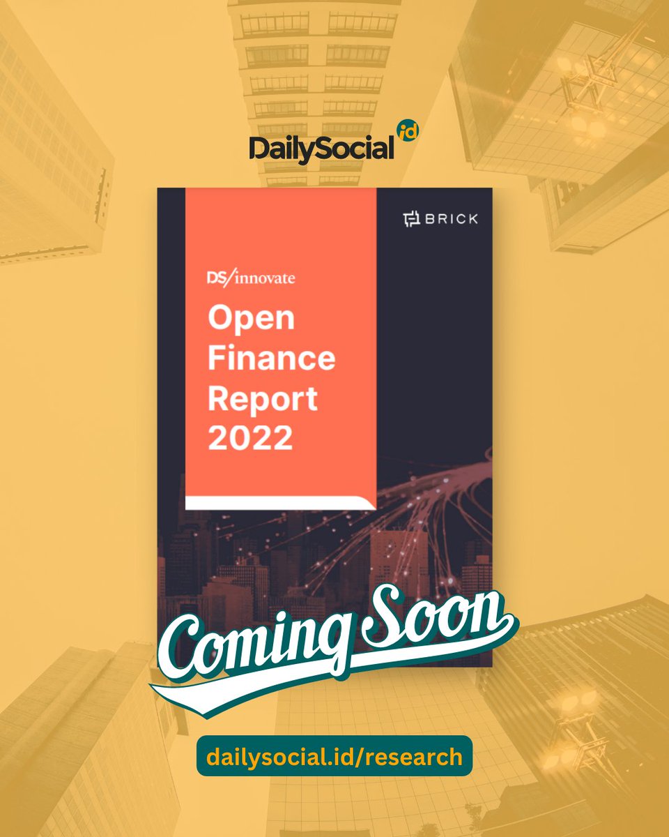 dailysocial's tweet photo. Penasaran dengan pembahasan seputar Open Finance secara lebih lengkap? Nantikan kolaborasi DSInnovate bersama Brick "Open Finance Report 2022" yang akan dirilis BESOK!
Stay tuned at https://t.co/zdsAKLJPkD!
#DSInnovate #DSResearch #DSStartup #StartupIsLife #StartupIndonesia https://t.co/iLhXNrUkhg