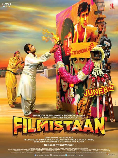 #Filmistaan (2014) by <a href="/nitinrkakkar/">Nitin Kakkar</a>, ft. <a href="/sharibhashmi/">Sharib Hashmi</a> <a href="/Inaamulhaq1/">Inaamulhaq</a> #KumudMishra <a href="/thegopaldatt/">Gopal Datt</a> &amp; #ManojBakshi, now streaming on @DisneyPlusHS.

<a href="/shyamshroff/">Shyam Shroff</a> <a href="/BalaShroff/">Balkrishna Shroff</a>
<a href="/utvfilms/">UTV Motion Pictures</a> <a href="/amarbutala/">Amar Butala</a> @ladasingh <a href="/parullxx/">Parull Gossain</a>