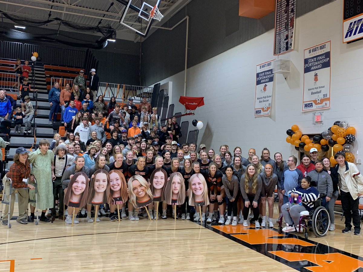 Great Night for all 3 levels defeating Highland!! Plus, we love and appreciate our awesome fans🧡🖤🧡🖤!!