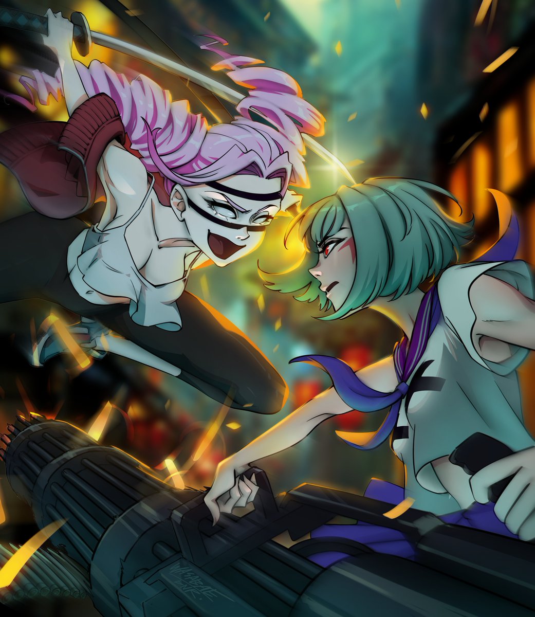 "Let's fucking go?"
"Ikuzo."

<a href="/AzukiOfficial/">Azuki</a> <a href="/destroyand_/">Destroy and...｜Emergence-Where Dreams Land</a> #fanart #destroyand #azuki #nft