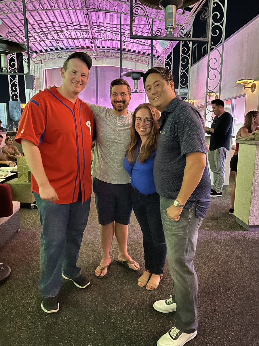 Thank you <a href="/vincentobiasMD/">Vincent Obias</a> for the awesome rooftop views of a strong Phillies win! It was great getting to reconnect at #acs22 #acs2022 <a href="/Drewmergency/">Drew Zebley</a> #surgery #mentorship #PhiladelphiaPhillies #GoPhils