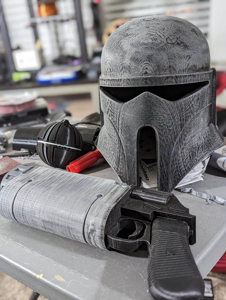 Donnie_Cyborg's tweet photo. #ClonetrooperHelmet #customblaster #StarWars #Clonewars #3DPrinting #EnderCR10S #ender3max #progresspictures #cosplayisforeveryone
Just up late making things.... https://t.co/zkhAQrzBm9