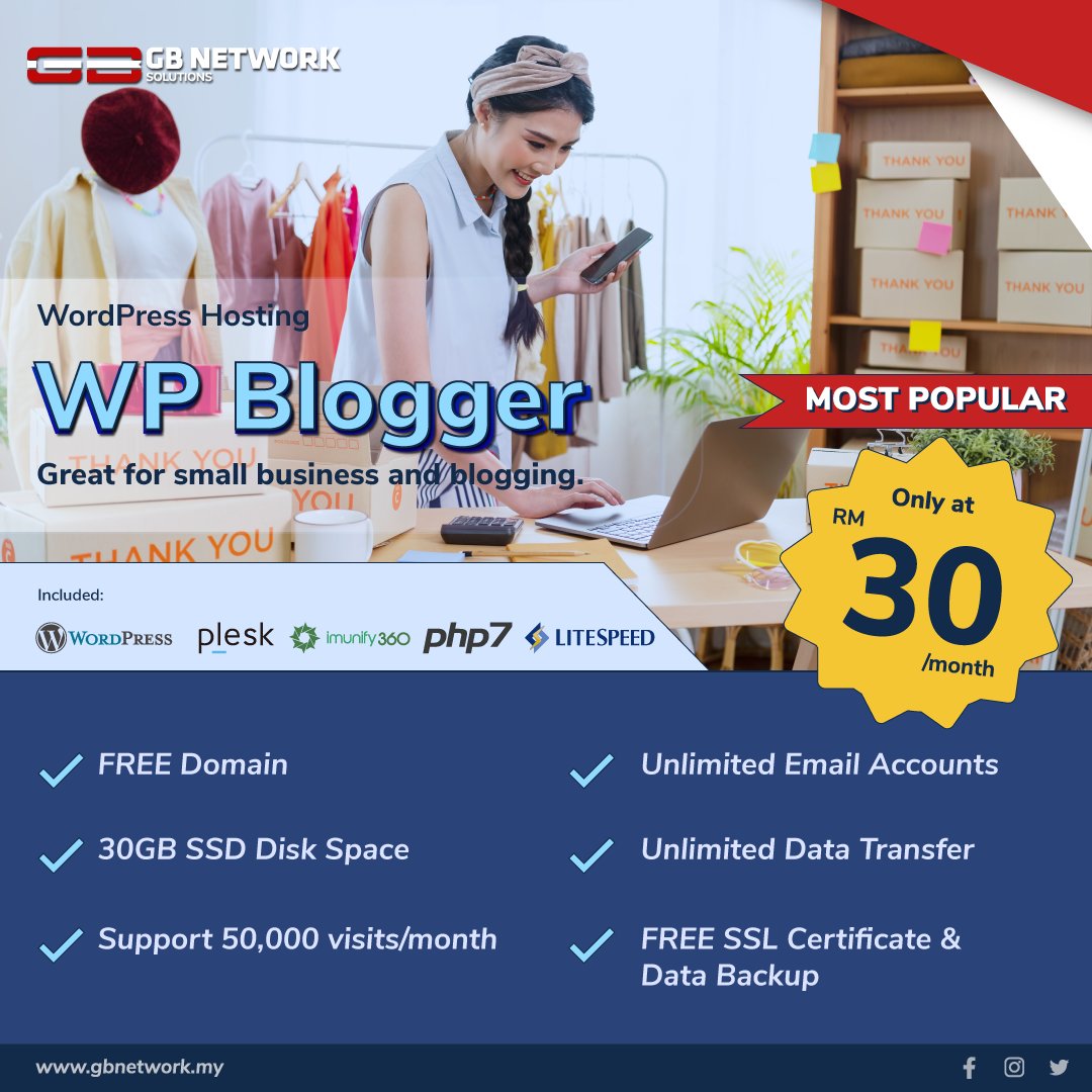 gbnetworkMY's tweet photo. Are you a small business owner searching for a place to launch your startup?🕵🏻‍♂️ 

GB Network offers a WordPress online that is ideal for your requirements! 
https://t.co/sKDF18mFuz

#gbnetwork  #wordpress #wordpresshosting #wordpressmalaysia #plesk #php7 #litespeed #imunify360 https://t.co/6RxaDNaSJh