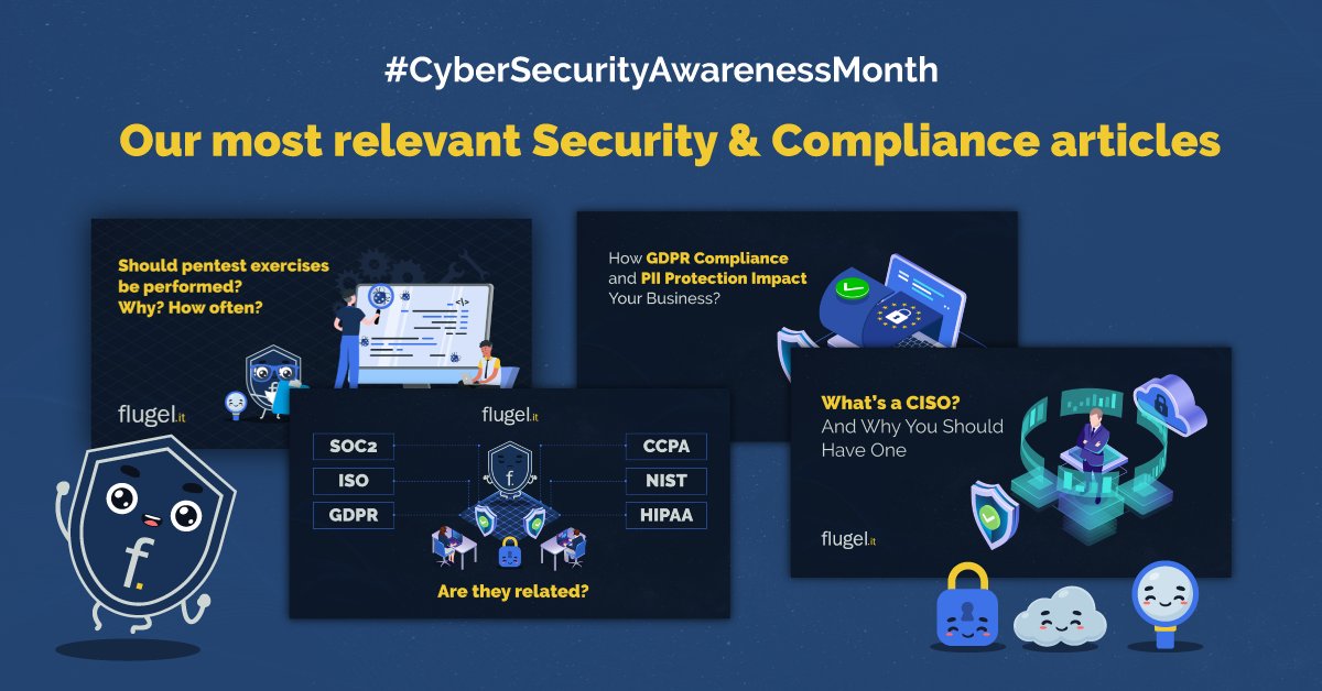 flugelit's tweet photo. At the end of #CyberSecurityAwarenessMonth, we aim for our top Security and Compliance articles of 2022.
Here is our best selection of the year
https://t.co/ndwcWr01Nx

#BeCyberSmart #SOC2 #GDPR #HIPPA #ISO #Compliance #Pentesting #DevSecOps #CyberSecurity #SecurityandCompliance https://t.co/iyCpr6A1cm