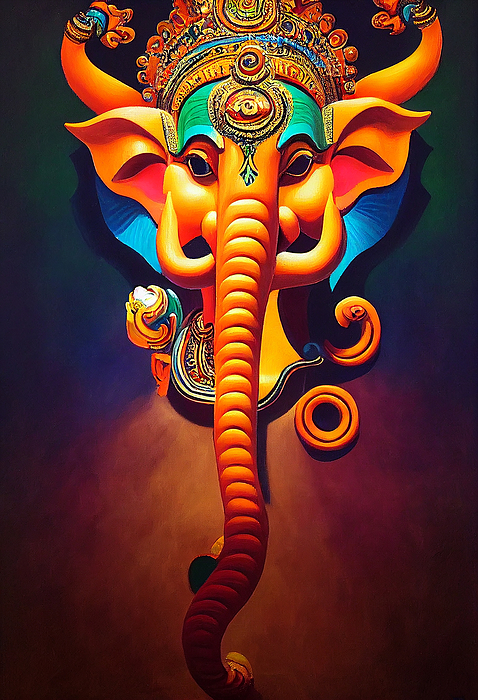 closet_horror's tweet photo. New artwork for sale! - "Lord Ganesh " - https://t.co/KpO0N4guLN @fineartamerica https://t.co/GvN5qD0NRN
