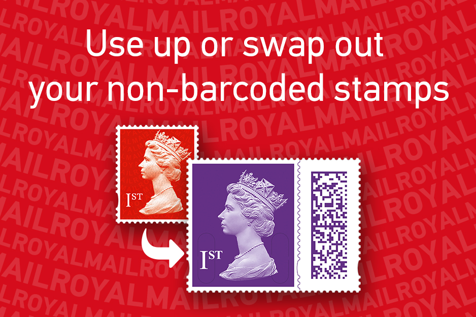 After 31 January 2023, regular stamps without a barcode will no longer be valid. 

With Christmas fast approaching, now is the perfect time to use up non-barcoded stamps when sending festive greetings to friends and family.  

Find out more at: royalmail.com/barcodedstamps