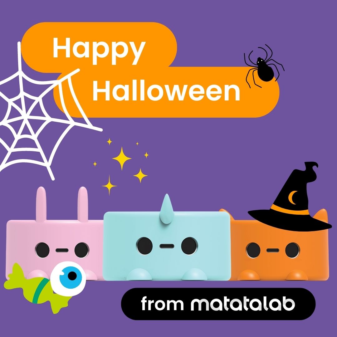 MatataStudioEDU's tweet image. Happy Halloween from Matatalab! 👻🎃🦇
What spooky coding activities are your kids doing today?
Tag us in photos and videos of making your Matatalab robots look spooky!
#DiscoverCoding #STEMeducation #stemkids #CodingBots #halloween #halloweenschool #halloweenlessonplans