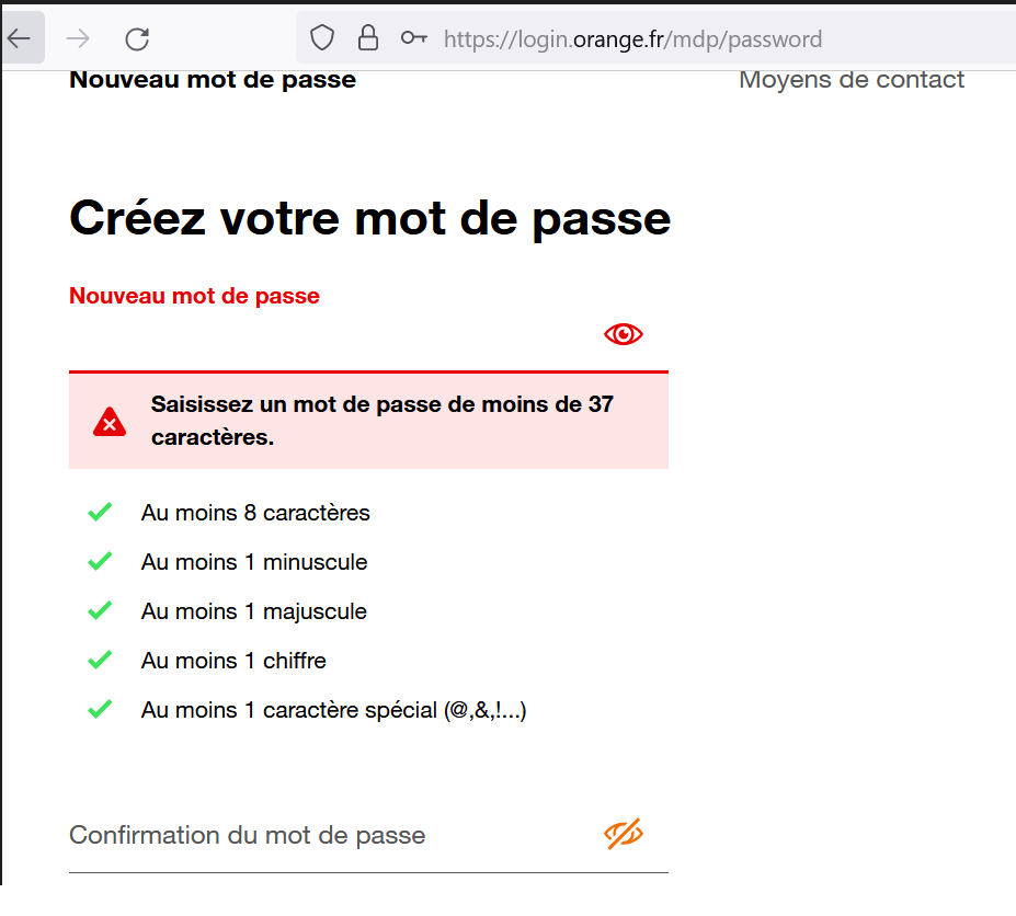 Hello <a href="/CERTCyberdef/">CERT Orange Cyberdefense</a> <a href="/orangecyberdef/">Orange Cyberdefense</a>  est-il possible d'augmenter la limite de caractères sur les mots de passe utilisateurs ? Merci !