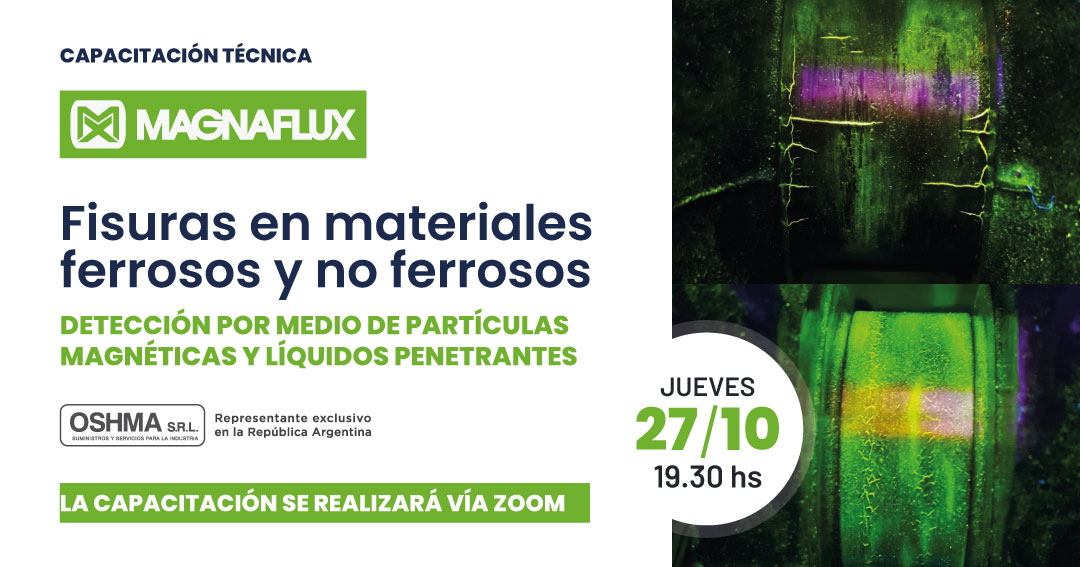 CamaraRectifica's tweet photo. Nueva capacitación abierta junto a @OSHMASRL :

DETECCIÓN DE FISURAS EN MATERIALES FERROSOS Y NO FERROSOS POR MEDIO DE PARTÍCULAS MAGNÉTICAS Y LÍQUIDOS PENETRANTES

JUEVES 27 DE OCTUBRE - 19.30HS - VÍA ZOOM

Inscribite sin cargo ingresando en https://t.co/0iypnIJCSb https://t.co/rj1RuXVcI3