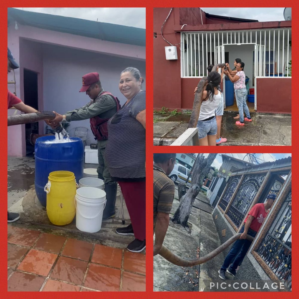 GuerreroLoyda's tweet photo. Gracias a nuestro Presidente Obrero Nicolás Maduro, a nuestro Gobernador Jehyson Guzmán, a nuestro Jefe Político Miguel Reyes, hoy con la cisterna de la guardia del Pueblo, abasteciendo de agua la Comunidad 1° de Mayo. https://t.co/LNNF1JqrG2