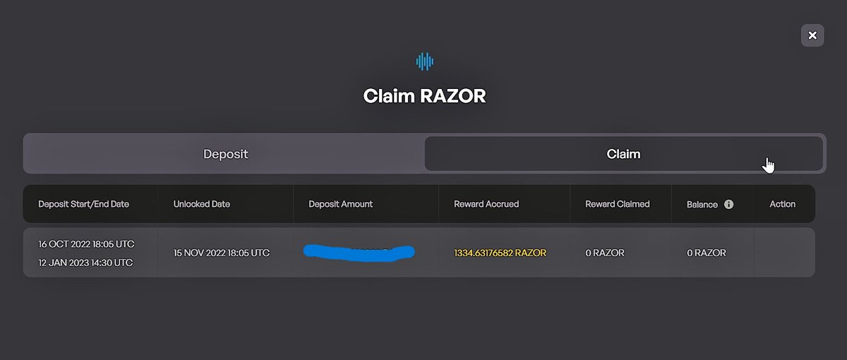 defiarena's tweet image. Hey guys what are you waiting for it's already 40 % filled.
Don't wanna miss the opportunity to earn 32% fixed APR.
Stake your $RAZOR on @0xPolygon in association with @EasyfiNetwork
Stake here: app.easyfi.network/#/blend
Check out my earnings ⬇️
#razornetwork #dataoracle