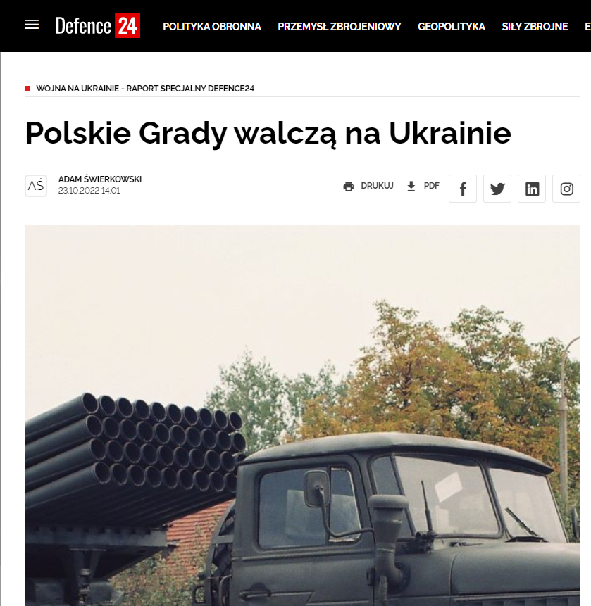 Defense24 - #Poland could transfer 20 BM-21 #Grad to #Ukraine in April #War_in_Ukraine