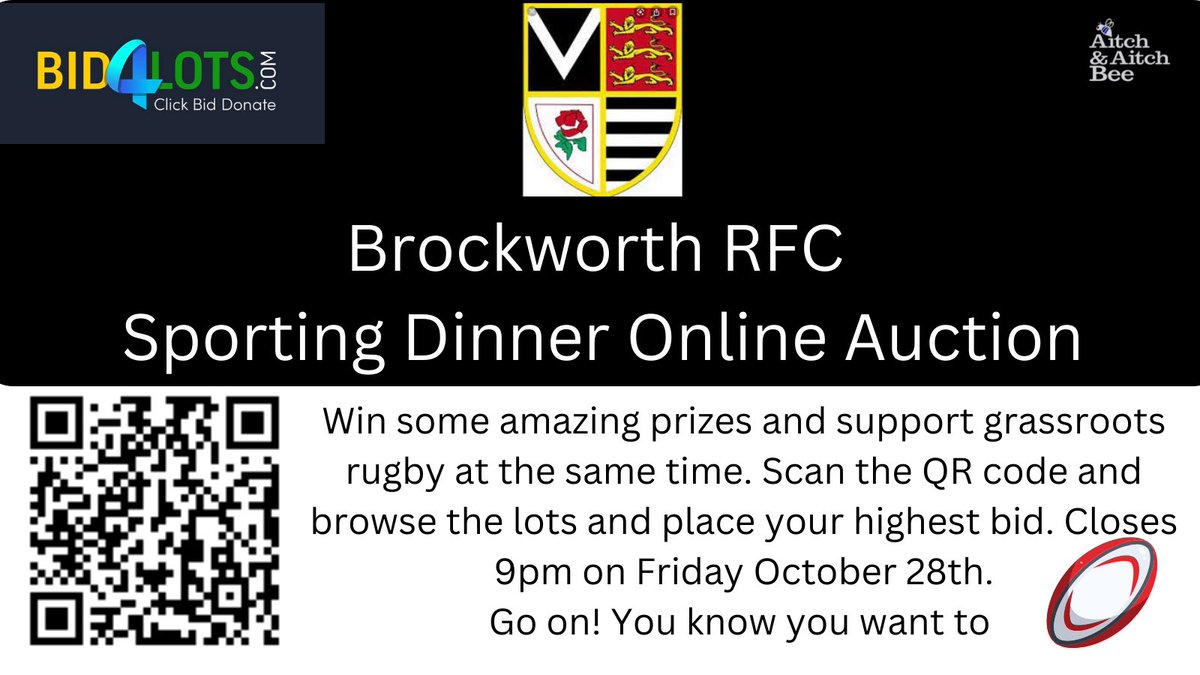 Just 48 hours until we welcome the legend @ZinzanBrooke8 to @BrockworthRFC for another of their amazing sold out sporting dinners. The online auction is live now. Take a look and have a go and support this fantastic grassroots club! Pls RT @GRFUrugby @BrockLadiesrfc