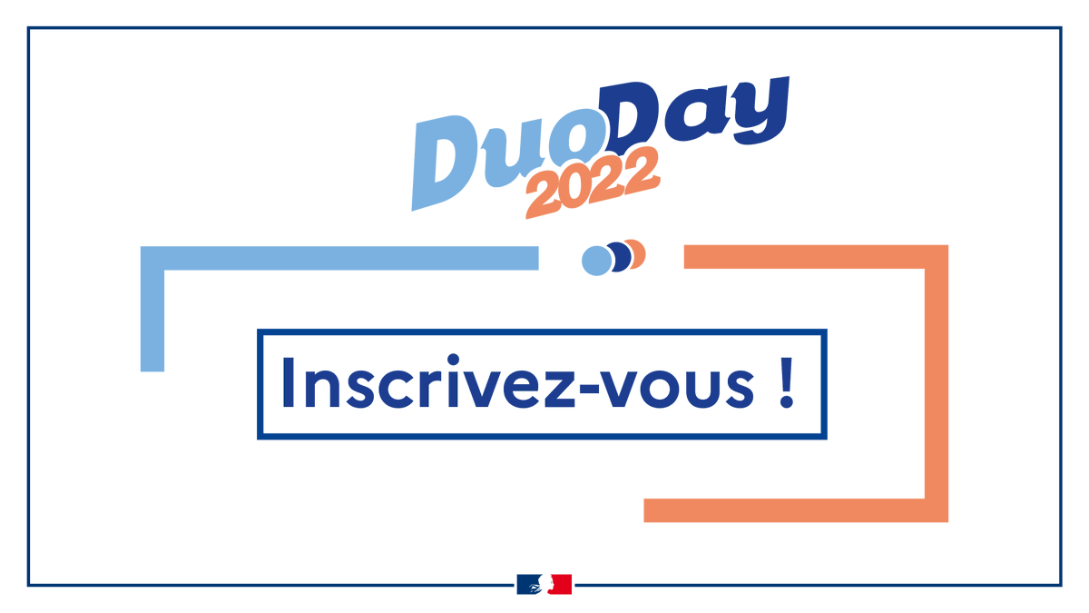 Prefet972's tweet image. ➡️ Le 17 novembre aura lieu la journée du DuoDay.

💡 Pour rappel, cette initiative, permet à une personne en situation de handicap de former un duo, durant une journée, avec un agent d’entreprise, d’association ou de structure publique. 

#DuosEnsemble #DuoDay #Inscrivezvous