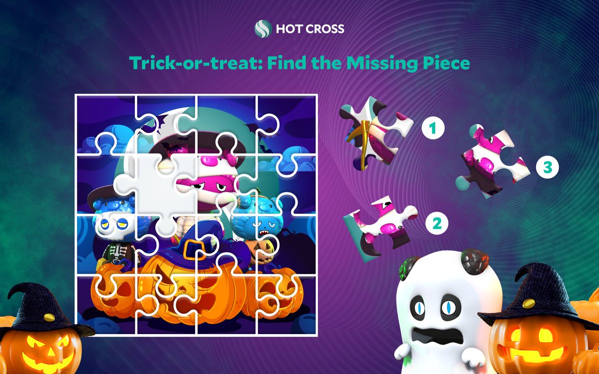 👻 Game 1 of the #HotCrossHalloweenWeek! 

🎃 Could you find the missing piece?

🌭️ 5 winners will each receive $10 in $HOTDOG.

❤️ Like ♻️ Retweet ⌨️ Comment your answer.

💀 Full details docs.hotcross.com/oink/guides/on…