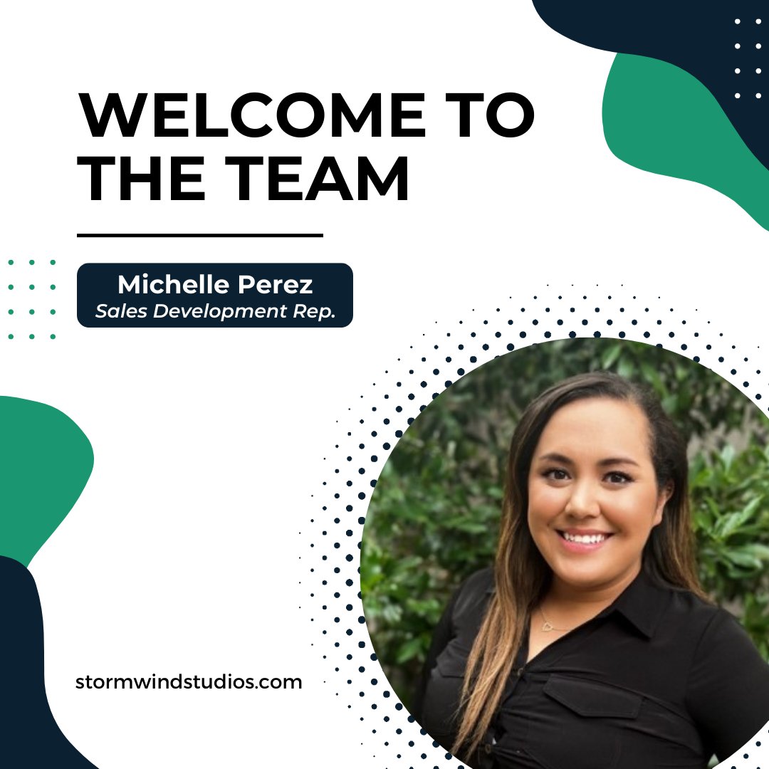 We are excited to welcome Michelle Perez to our sales development team! You're going to make an awesome addition to StormWind. 

#employeewelcome #culture #stormwindlive