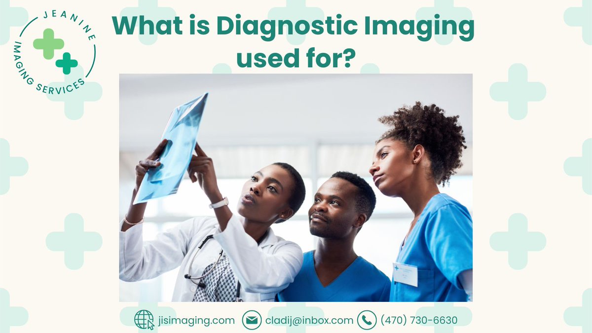 CDijuste's tweet image. Diagnostic imaging allows physicians to view the inside of your body to help them find any indications of a health condition. Jeanine Imaging Services provides faster and high quality medical imaging services. Book a call now!
#imagingservices #radiology #convenient
