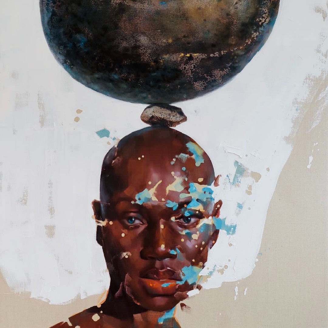 <a href="/gank_art/">Gank Pansuay</a> is known for his arresting large format figurative works; this dramatic portrait is a stunning example of his work, and currently available to view at Watson!

#figurativeart #collectableartwork #limitededitionart #thaiartist
7w