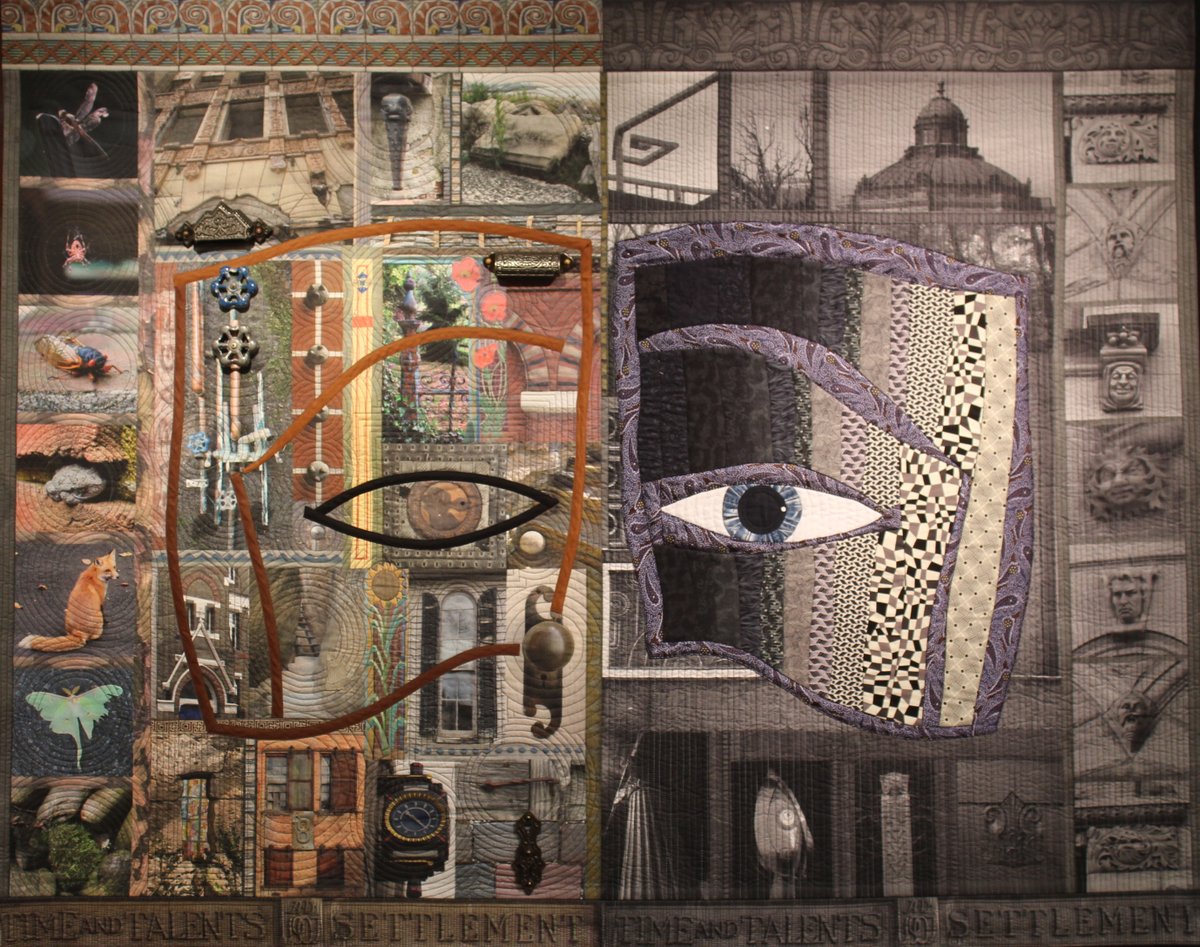 #ArtoftheDay: Fiberarts Guild of Pittsburgh Membership Exhibition
"Time &amp; Talents" by Linda Syverson-Guild (Fiber, $1500) is currently on view in our gallery