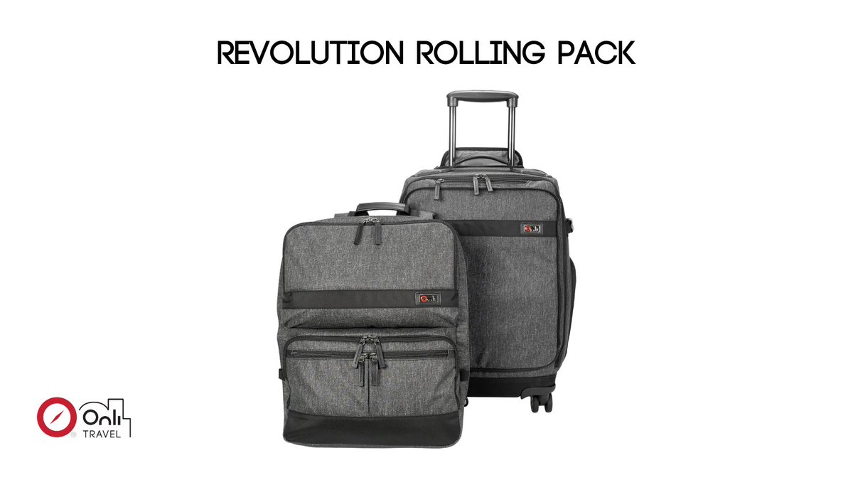 OnliTraveller's tweet photo. Carry as a backpack and roll the Revolution Rolling Pack simultaneously. No need to check a bag at the airport; your next carry-on is here! Visit https://t.co/EAjkRO207E for more details.
#onlitravel #backpack #carryon #suitcase #travel #baggage #luggage #nevercheckabag https://t.co/riCnmuLD7A