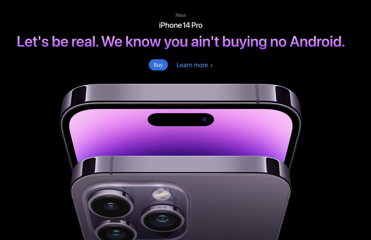 joe_portsmouth's tweet photo. If businesses kept it real with their headline copy (9 examples): 👇

1. Apple https://t.co/vcvXukU1uf