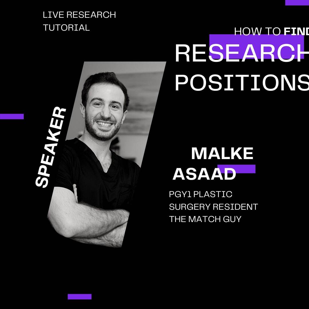 The Live Research Webinar is happening on Saturday November 5th at 9:00 AM EST.

Book your spot now! 
How to find Research Positions in the US 🇺🇸
✅ thematchguy.com/product/resear…
.
.
.
#research #researchpositions #match #usmle #match2023 #medicine #medschool