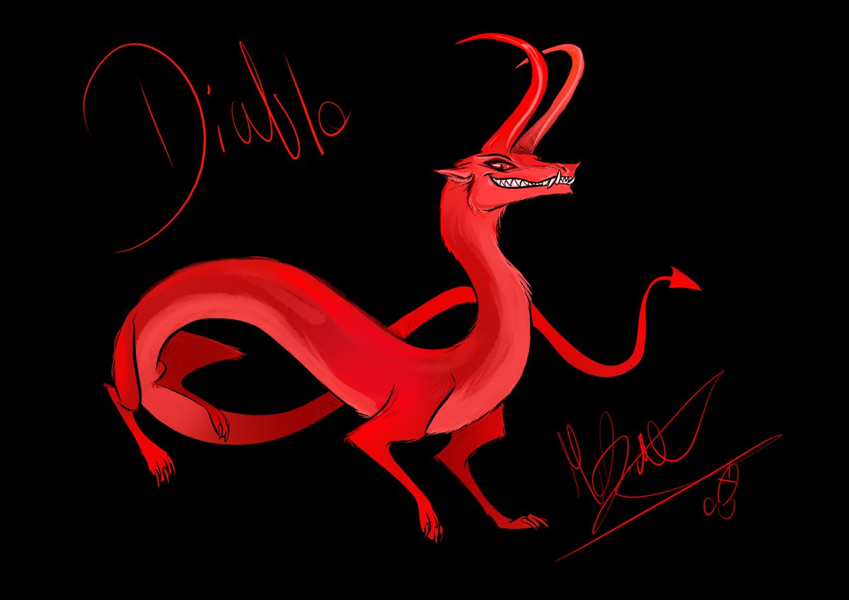 Khorusia's tweet photo. Diablo my oc :3
#Dragon #DragonOc #OC #EasternDragon https://t.co/e29tid0OlP