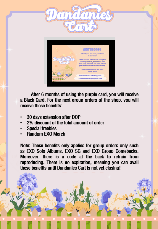 DandaniesCartPh's tweet photo. Annyeong! I hope these cards will lessen the uneasiness of your minds if DOP is coming or your money isn't enough. I'll do, understand and risk everything just to make you guys avail the merch that you want. That's how I cherish everyone here. I love you all ♥️
- Danie :> https://t.co/91F5f6uZVa