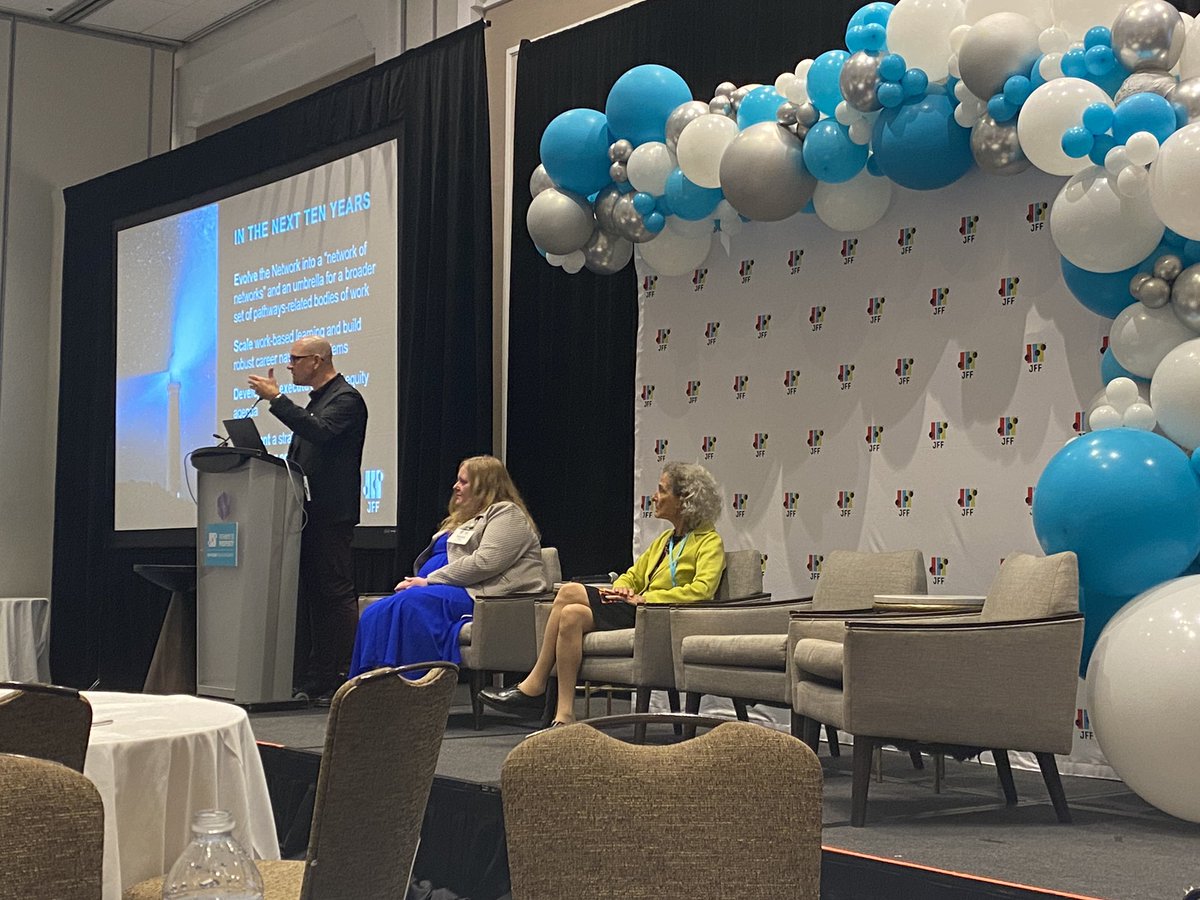 SarahJFF's tweet photo. Appreciate @KJHartung314 naming how essential collaboration is as we also consider opportunities for innovation in The Future of the Pathways to Prosperity Network session. Collaboration is the foundation of our work.  @jfftweets #PtoP10years #ReimagineWorkAndLearning https://t.co/Jn6nMuHpnO