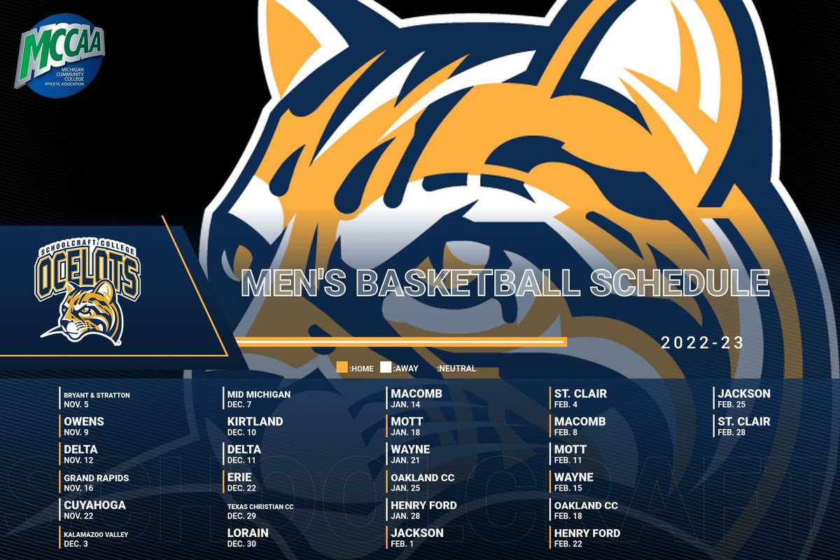 Schoolcraft Men's Basketball (@ocelothoops) on Twitter photo 