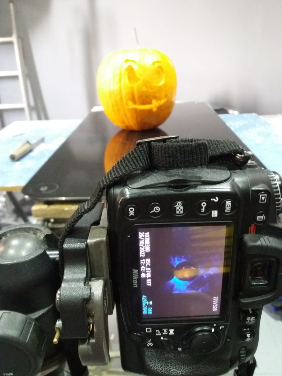 JakeBostock12's tweet photo. BTS for a little #Halloween still life set up .,.. results to follow 

@BrightonHillSch 
#photography #gcsephotography 
#nikon #pumpkin https://t.co/izz8mk6vCb