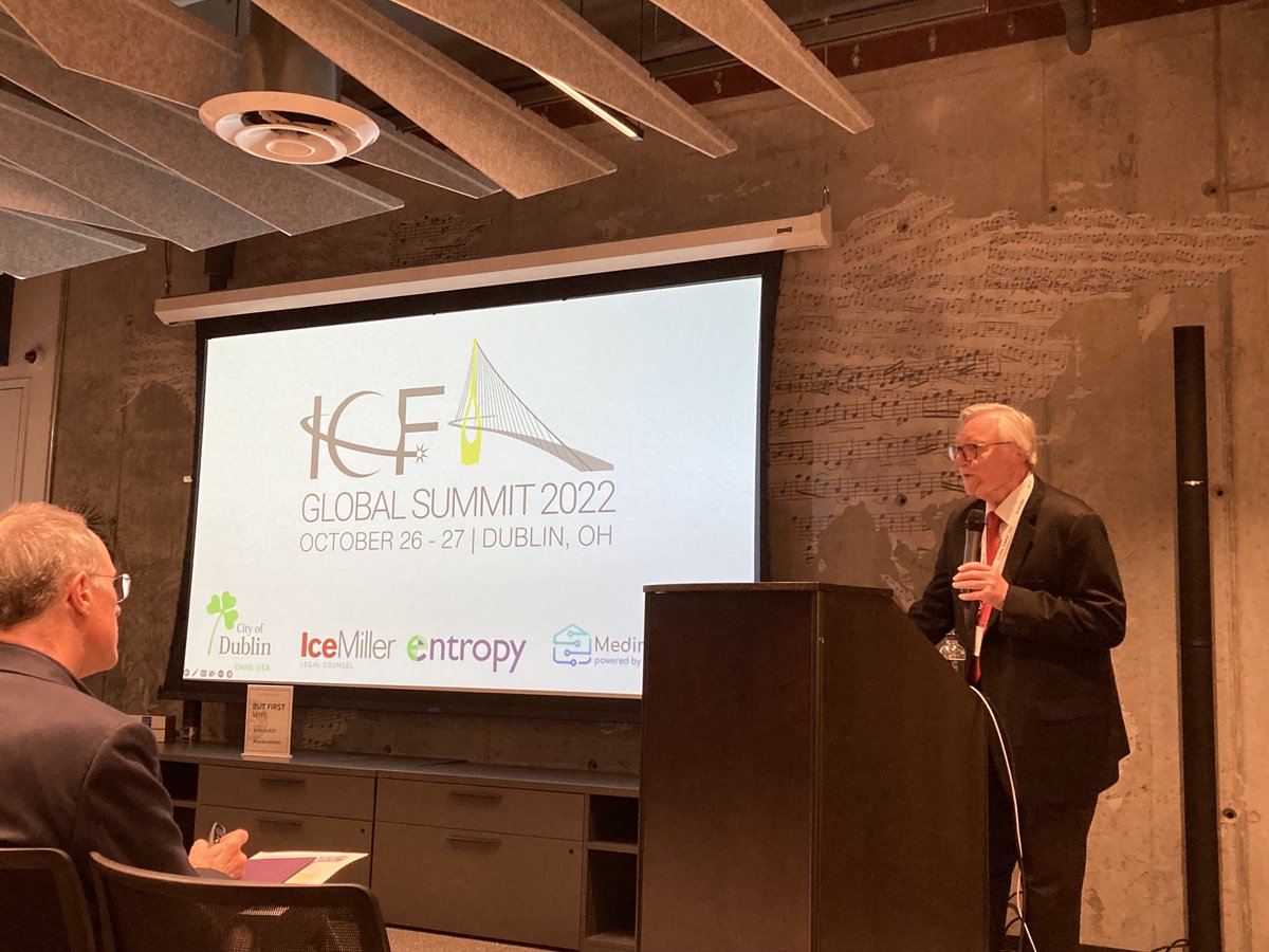 clearcable's tweet image. Co-founder and ED of ⁦@ICFCanada⁩ ⁦@JohnGJung1⁩ kicks off the ⁦@Newcommunities⁩ ICF Global Summit in ⁦@DublinOhio⁩ #intelligentcommunities