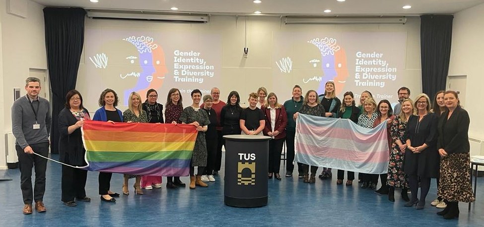 Brilliant conversations, colleagues, and energy at today's Gender Identity and Expression Train the Trainer session with partners from @SETUIreland @TUS_EDI @MICAthenaSWAN @CarlowCollege and @uniofgalway