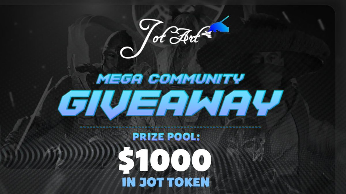 DivinerProtocol's tweet photo. Jot Art x Diviner Protocol #Giveaway - Join to share $1000 in JOT token! 

Fill in the form and complete the tasks! 

https://t.co/KfhPctXXXn

100 random winners will be selected! 

Details: https://t.co/ZKjQSaKG6r https://t.co/oGm7yvhrKM