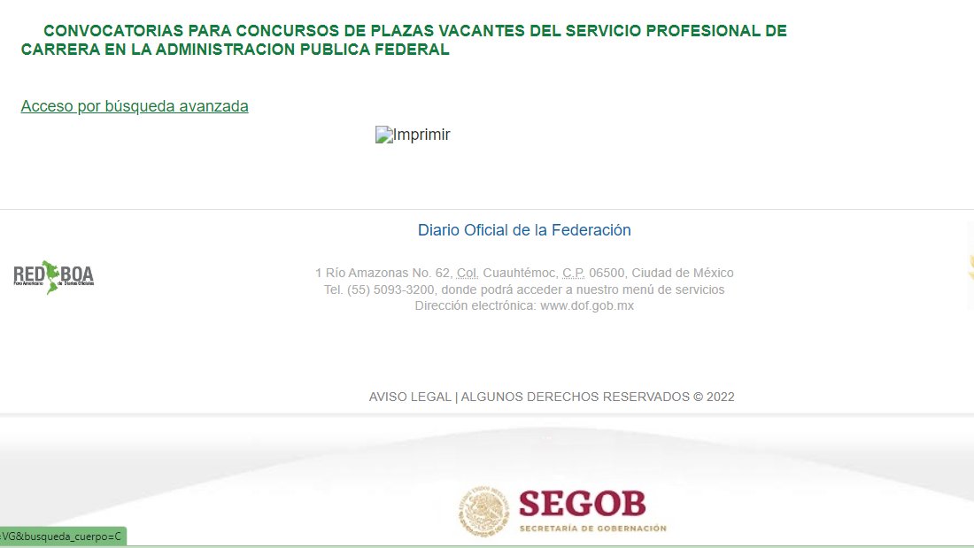 Noemi_ZamoraG's tweet photo. Hoy se publicaron el DOF #plazas #vacantes para el Servicio Profesional de Carrera #GobFederal , si te interesa ni le des click aquí https://t.co/ycWyYIGSkA por que te vas a perder :(
mejor busca en #TrabajaEn y encuentra por institución o por estado:
https://t.co/AGlJHzP5Sg https://t.co/n84cQG4Qfu