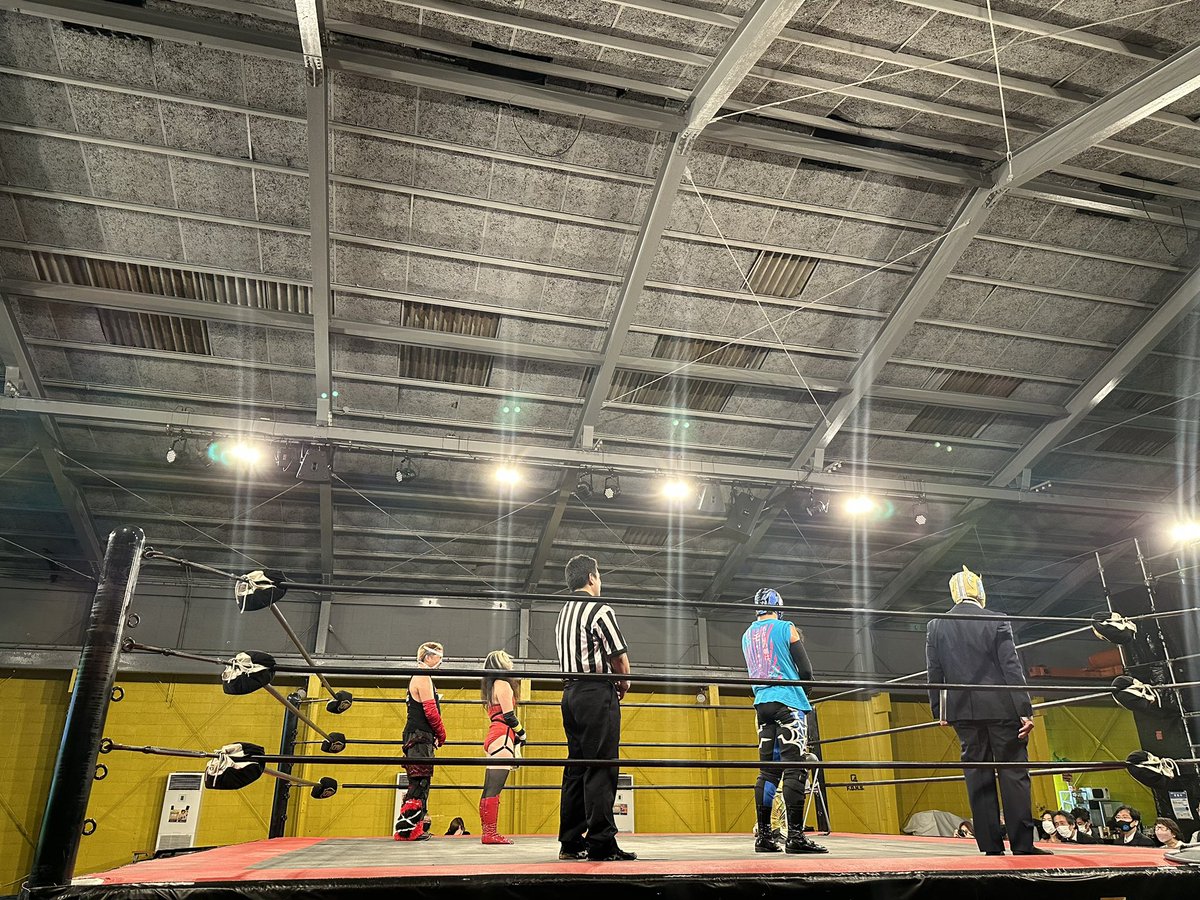 daimonjiso's tweet photo. 観に来た甲斐があった素晴らしい教習所でした☝️
現地観戦てやっぱ面白いんやなぁ🔥
#プロレス教習所 https://t.co/JyTqsCyNSr