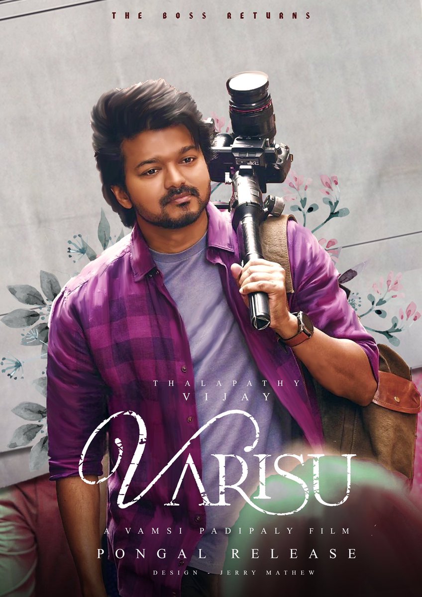 Dir_Jerry's tweet photo. #Varisu My Latest Poster work ! @actorvijay @directorvamshi @SVC_official @MusicThaman @shynu_mash @tuneyjohn https://t.co/eQ85phPvL3