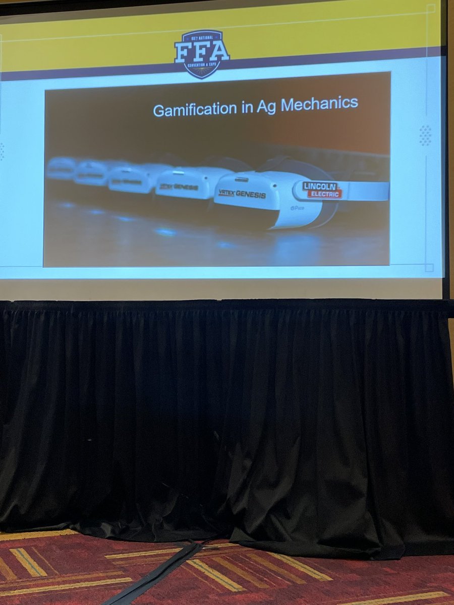 AgWithMissLee's tweet photo. If you are at convention and want to learn about some cool new technology from @LincolnElectric swing by room 141! I’m excited to share my experience at Train-the-Trainer and the LeepStart program we do at Lebanon! https://t.co/xio0YY0jIm