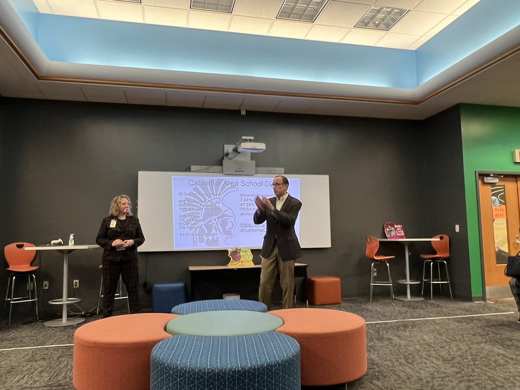 Dr. Janeen Peretin (@janeenperetin) on Twitter photo Kicking off the first site visit at <a href="/calareasd/">California Area School District</a> in a VERY long time with <a href="/laurajacob/">Laura Jacob</a>! <a href="/SWPAPLN/">SWPA Personalized Learning Network</a>, <a href="/remakelearning/">Remake Learning</a>, & <a href="/knowledgeworks/">KnowledgeWorks</a> are all looking forward to an awesome day! Kicking off the first site visit at <a href="/calareasd/">California Area School District</a> in a VERY long time with <a href="/laurajacob/">Laura Jacob</a>! <a href="/SWPAPLN/">SWPA Personalized Learning Network</a>, <a href="/remakelearning/">Remake Learning</a>, & <a href="/knowledgeworks/">KnowledgeWorks</a> are all looking forward to an awesome day!