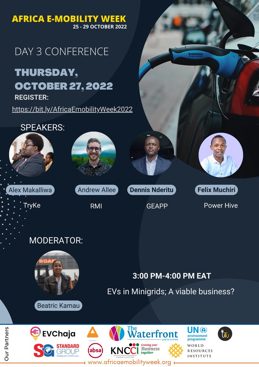 It's #AfricaEmobilityWeek! 🛵⚡ Tune in tomorrow and join @RMIAfrica's Senior Associate @AndrewAllee for a panel session on viable financing and business models for #EVs in minigrids. 👉Register: bit.ly/AfricaEmobilit…