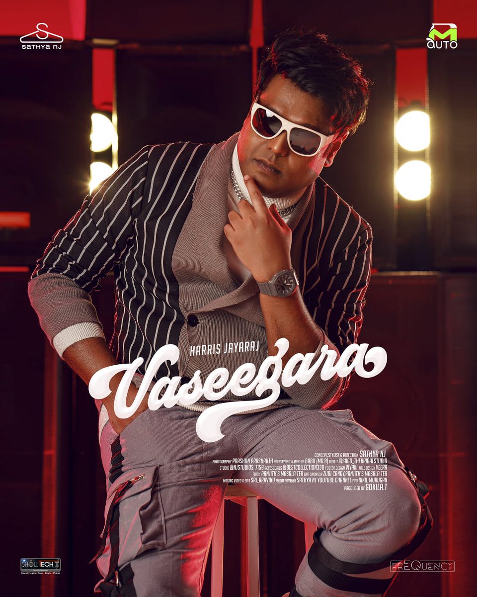 PressMeetTv's tweet photo. Ever sensational @Jharrisjayaraj 's new make over #Vaseegara
Concept ,Styling & Direction @njsatz
Outfit @SagoBridalStudio
#HarrisJayaraj @prachuprashant #NJStudio @babu4love #BestCollection @viyaki_s @onlynikil https://t.co/Riu3Aguikg