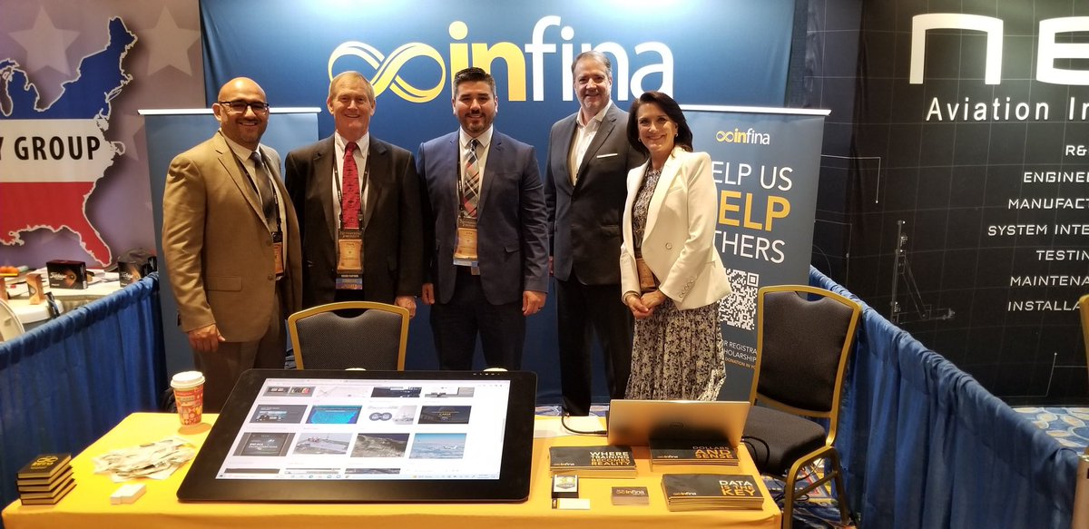 InfinaLtd's tweet photo. Great to see our friends from @NHCFAE1 at the #FAAMAConvention and Managing the Skies Expo. https://t.co/FMqzdk3B8r