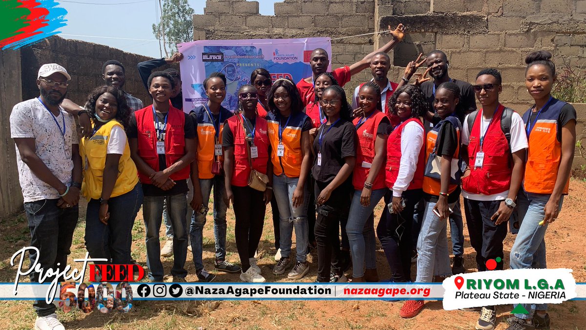 NazaAgape's tweet photo. E-links Entertainment in collaboration with Naza Agape Foundation for Project Feed 5000
This year's big event, #ProjectFeed5000 was held in Riyom L.G.A, Plateau State on the 21st of October.
NUMBER OF LIVES IMPACTED : 203
It was a wonderful experience as our founder, staff.... https://t.co/1cwugBsFso